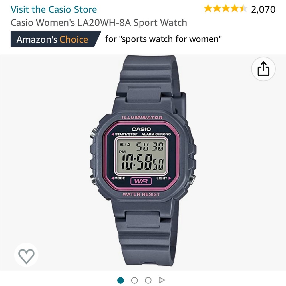 Grey Casio women’s watch